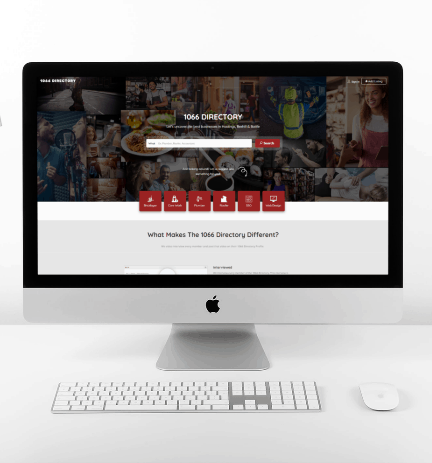 1066 Directory Website Made by expert web design Bexhill