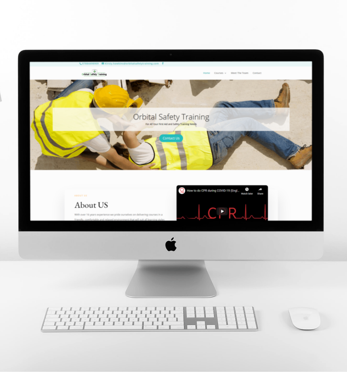 Orbital Safety Trainings website made by Expert Wed Design Bexhill